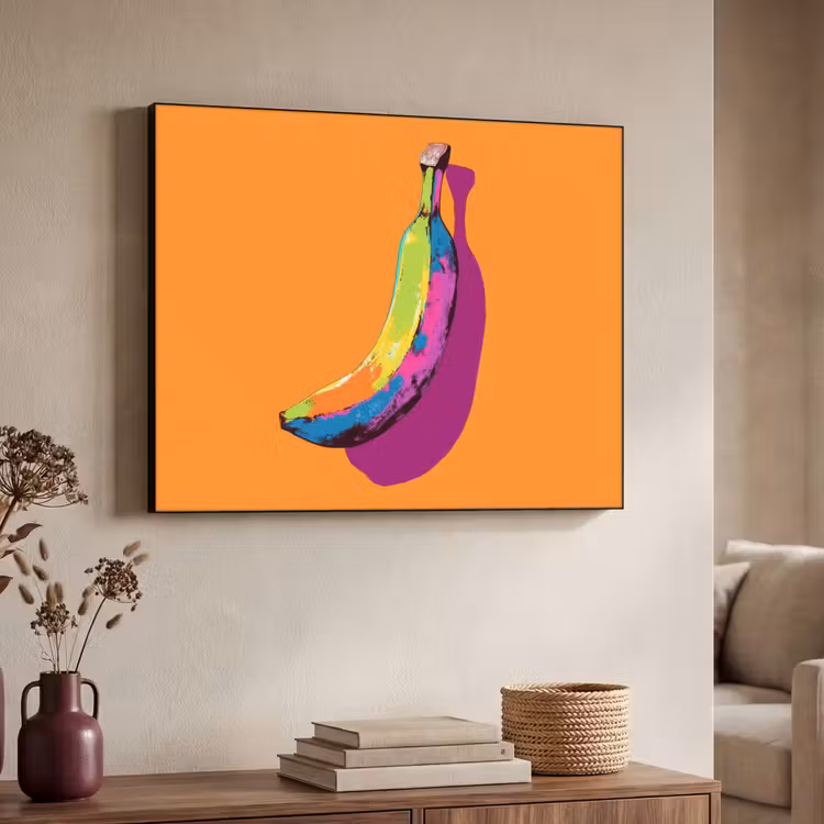 Art Frame - Felle kleuren - Banaan - popart — 4