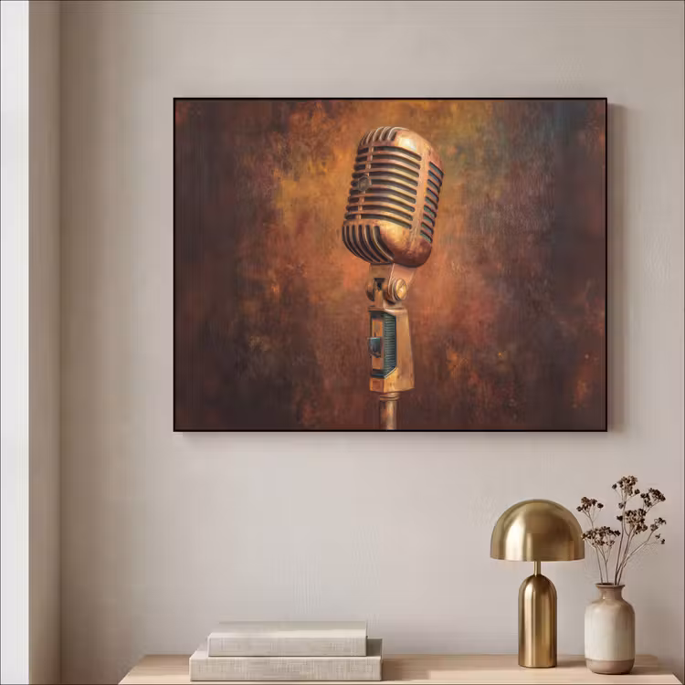 Art Frame - Microfoon - Bruin - Klassiek — 3