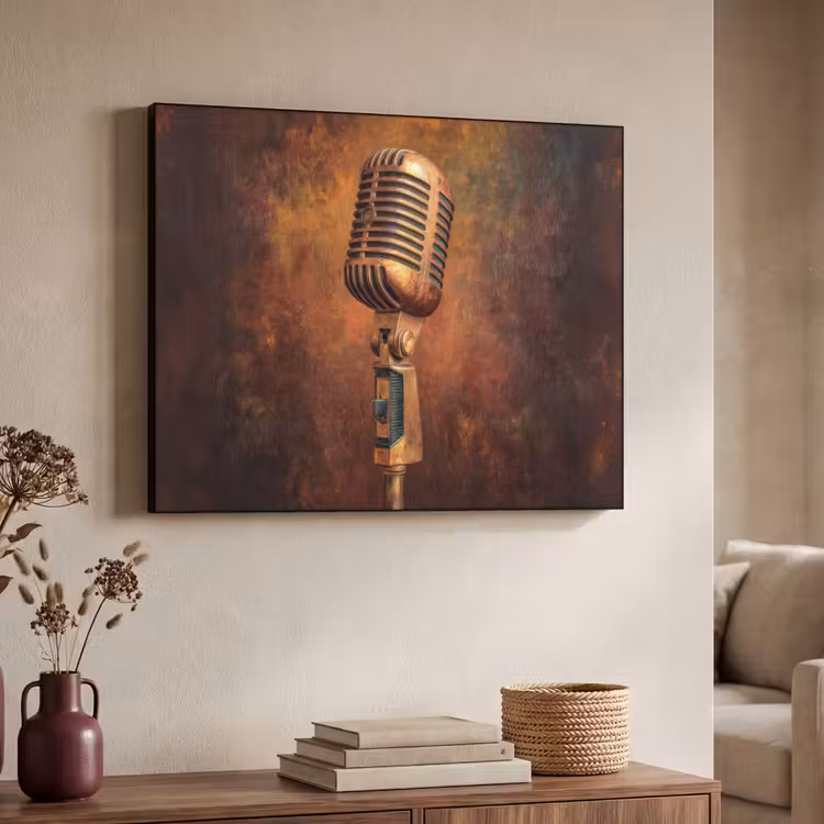 Art Frame - Microfoon - Bruin - Klassiek — 4