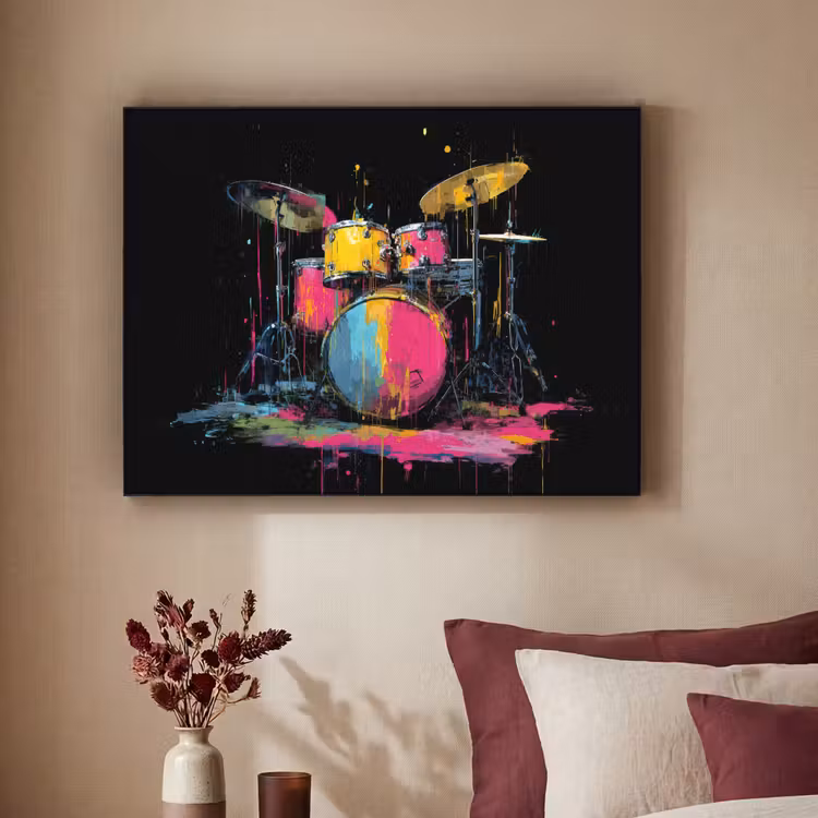 Art Frame - Drumstel - Kleurrijk - Verf - Levendig — 2