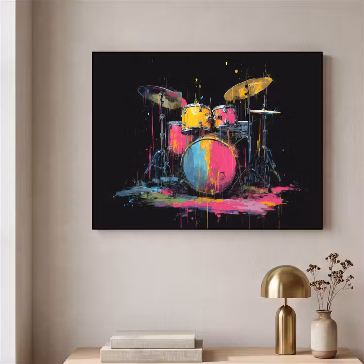 Art Frame - Drumstel - Kleurrijk - Verf - Levendig — 3