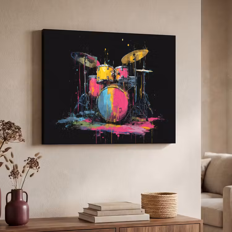 Art Frame - Drumstel - Kleurrijk - Verf - Levendig — 4