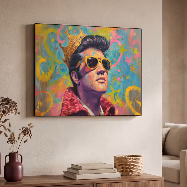 Art Frame - Kleurrijk portret - Kroon - Sterren — 4