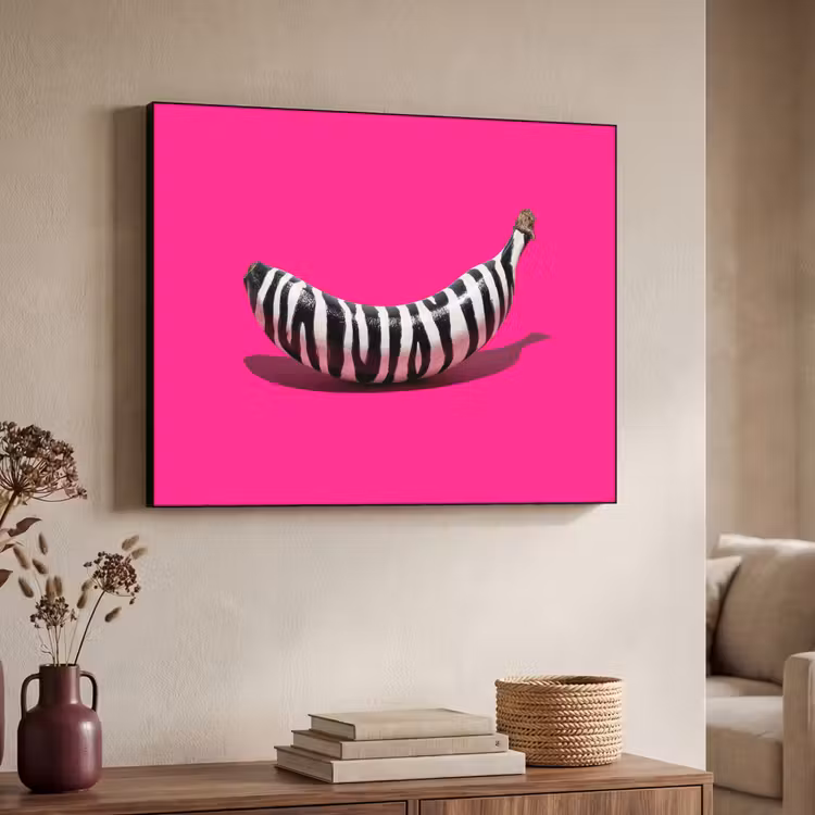 Art Frame - Banaan - Zebraprint - Roze — 4