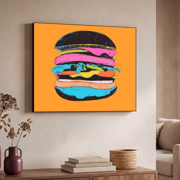 Art Frame - Hamburger - Kleurrijk - Speels — 4