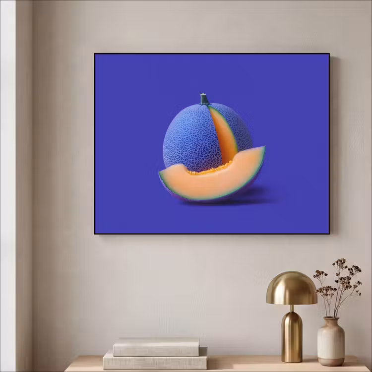 Art Frame - Meloen - Blauw - Oranje - Kunstzinnig — 3