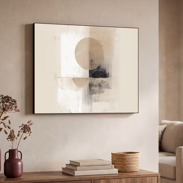 Art Frame - Cirkel - Compositie - Diepte - Beige — 4