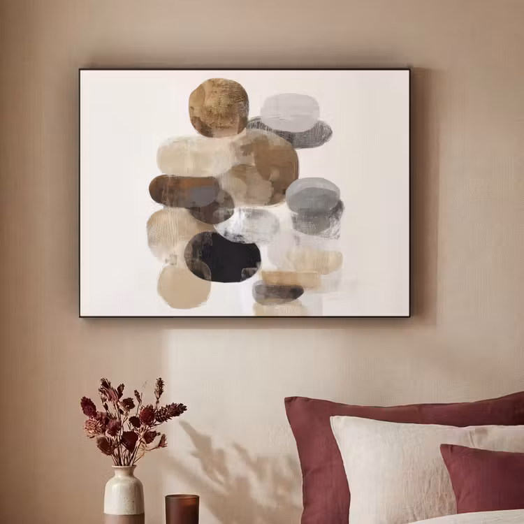 Art Frame - Ovaal - Kleurvlakken - Penseelstreken — 2