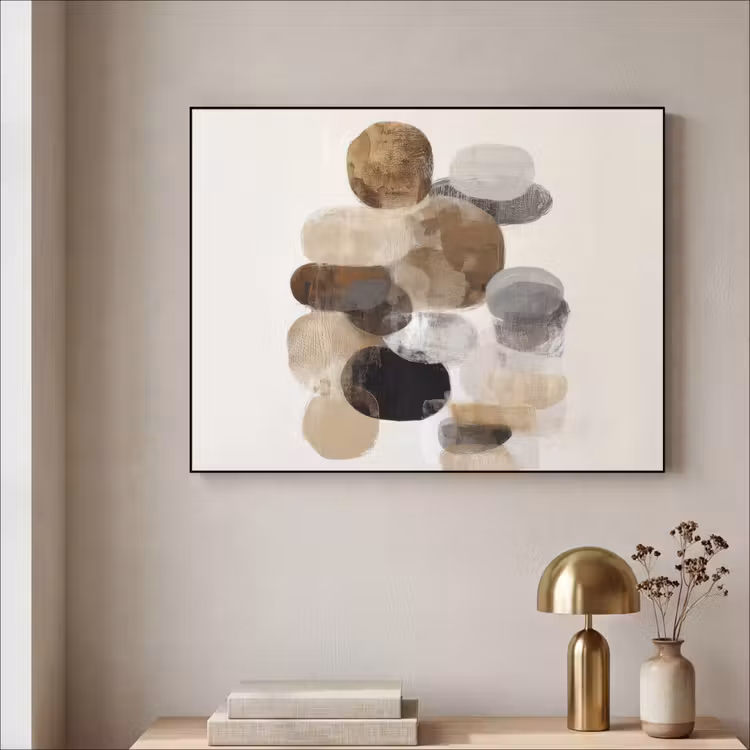 Art Frame - Ovaal - Kleurvlakken - Penseelstreken — 3