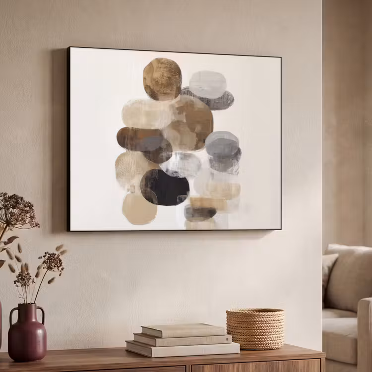 Art Frame - Ovaal - Kleurvlakken - Penseelstreken — 4