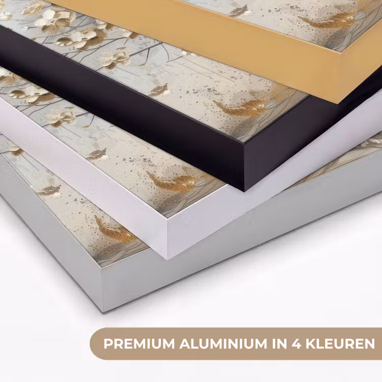 Art Frame - Boom - Beige - Goud - Verflook - Grijs — 5