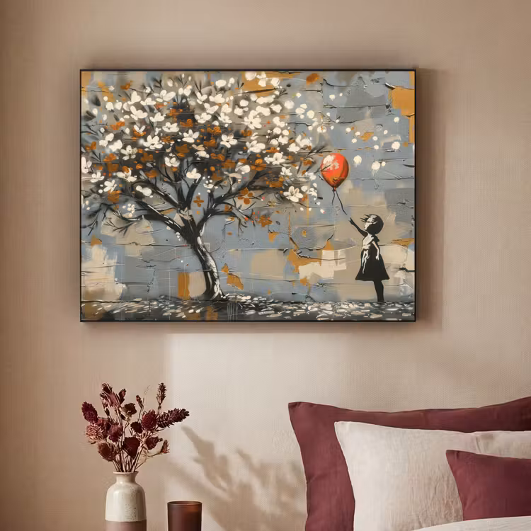 Art Frame - Boom - Graffiti - Banksy Style - Balloon Girl — 2