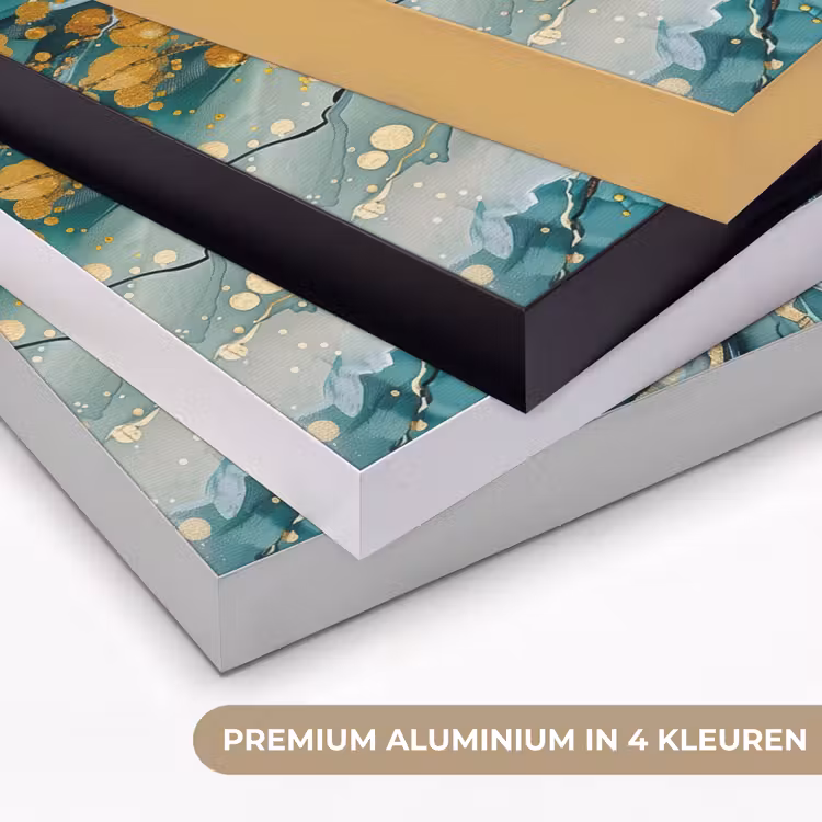 Art Frame - Boom - Modern - Verflook - Turquoise - Goud — 5