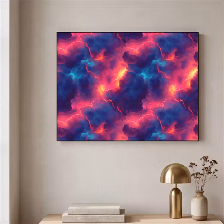 Art Frame - Bliksem - Wolken - Kleurenrijk — 3