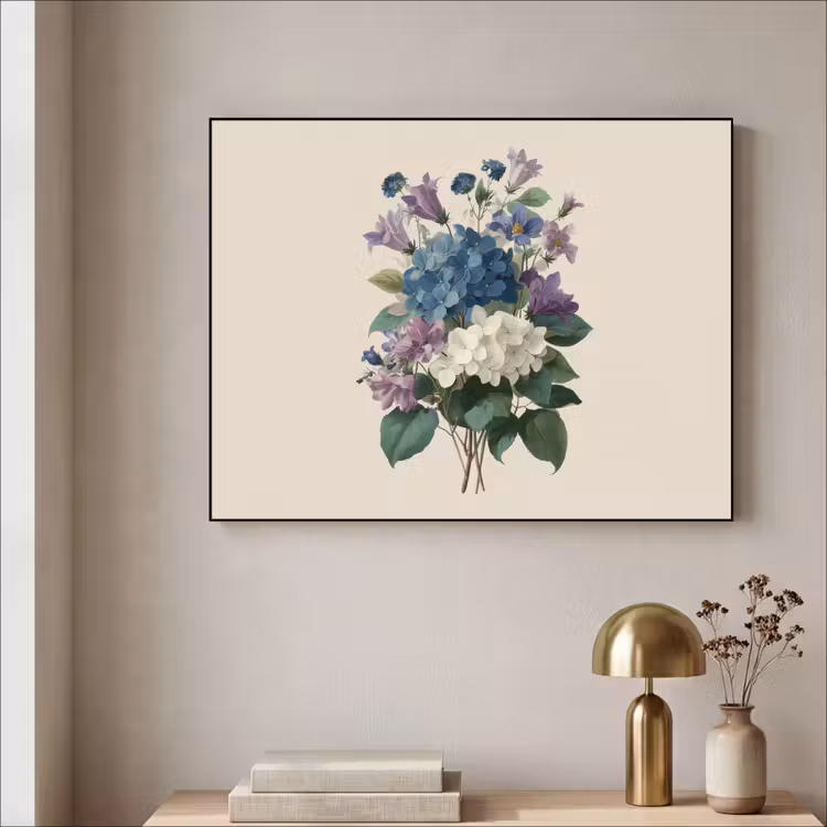Art Frame - Bloemen - Gedetailleerd - Rust - Realistisch — 3