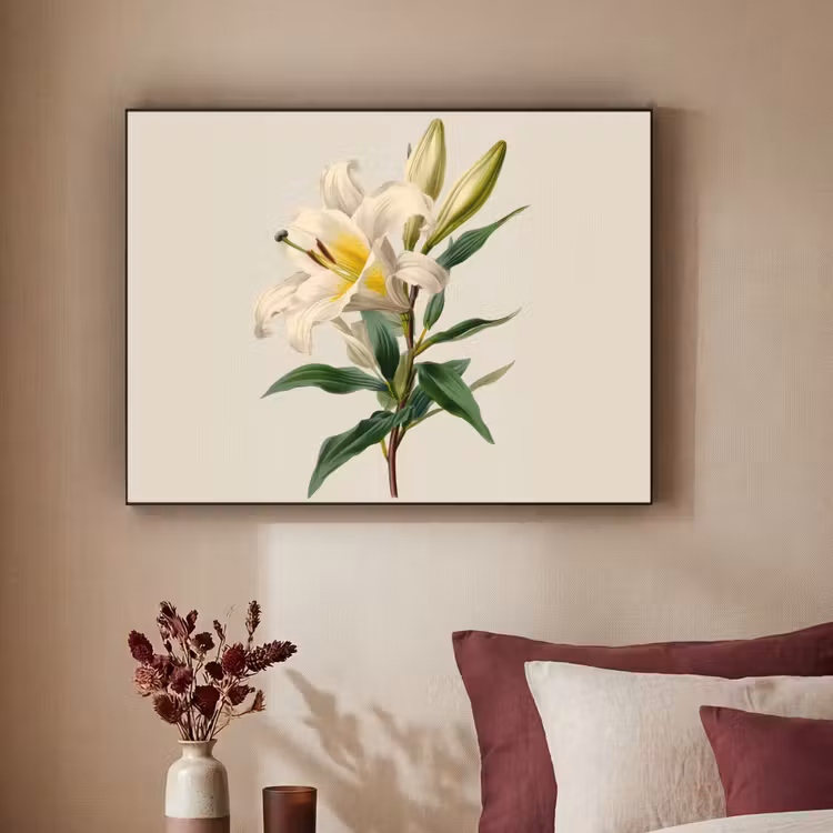 Art Frame - Lelie - Elegant - Botanisch - Beige — 2