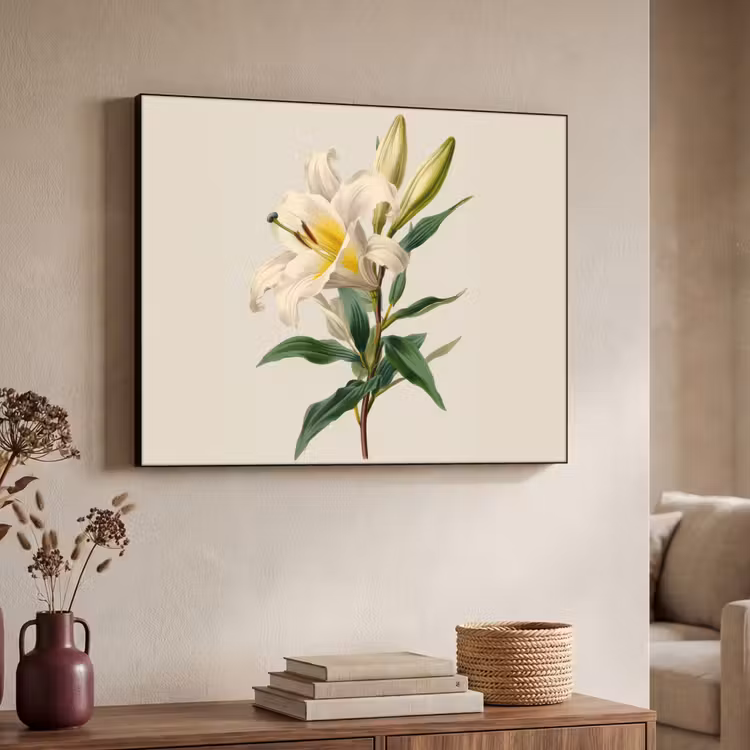 Art Frame - Lelie - Elegant - Botanisch - Beige — 4