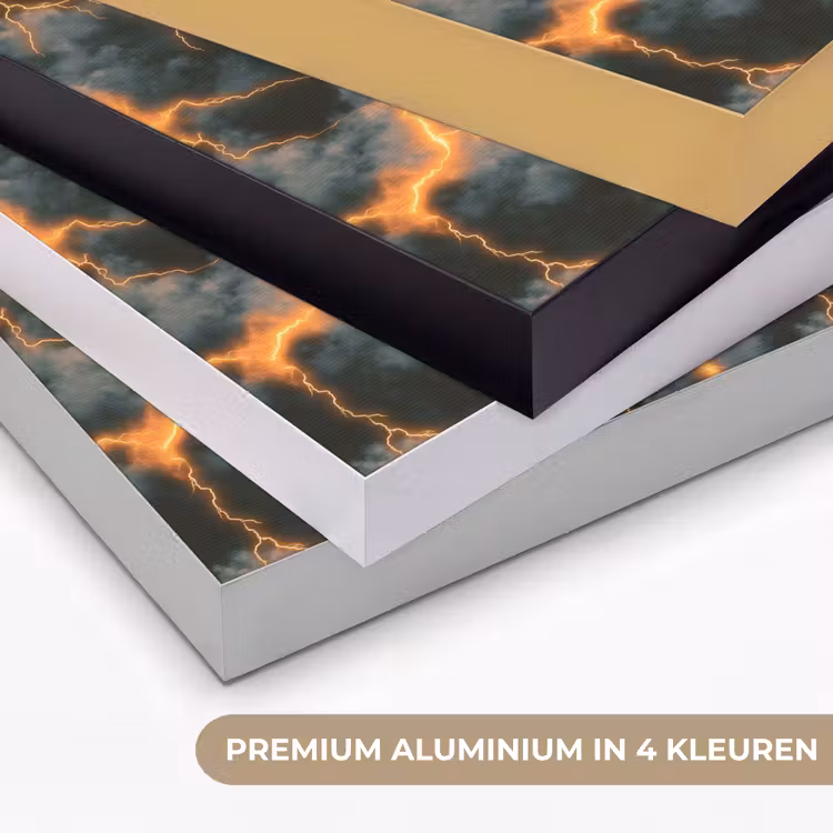 Art Frame - Oranje - Bliksem - Wolken — 5