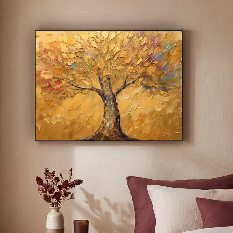 Art Frame - Goud - Boom - Abstract - Modern — 2