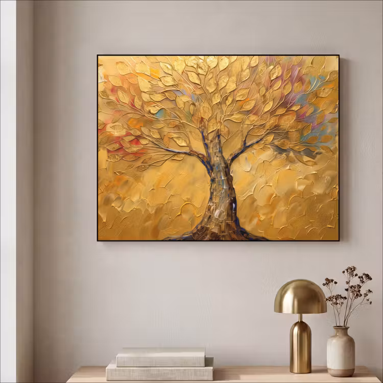 Art Frame - Goud - Boom - Abstract - Modern — 3
