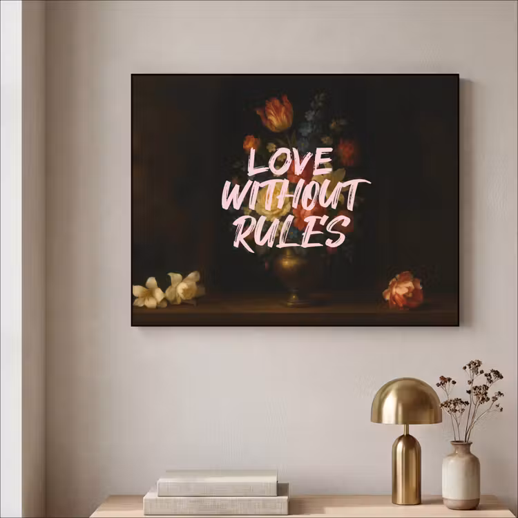 Art Frame - Liefde - Modern - Bloemen — 3