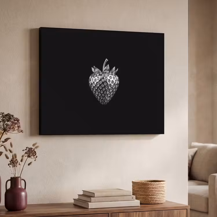 Art Frame - Aardbei - Zaadstructuur - Realistisch — 4