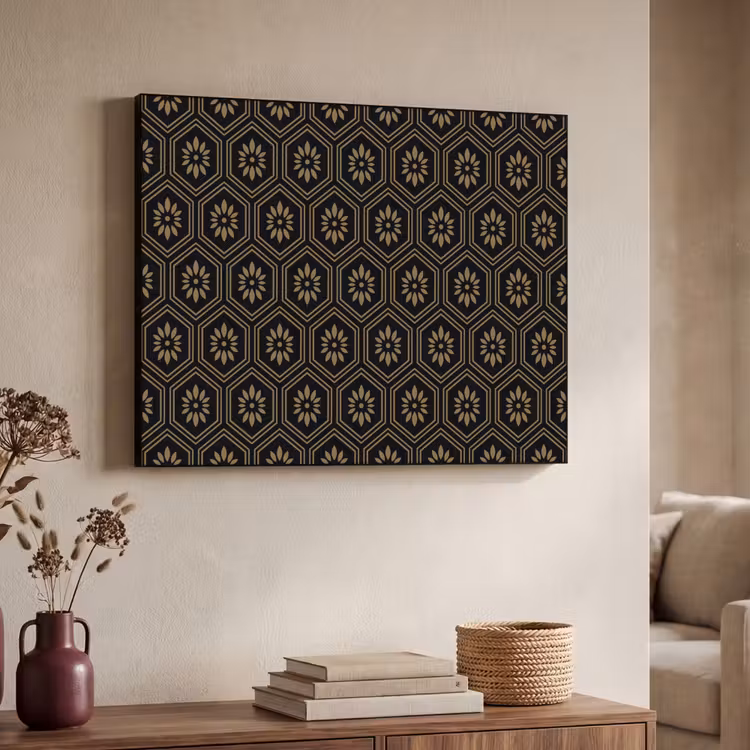 Art Frame - Bloemen - Goud - Hexagon — 4