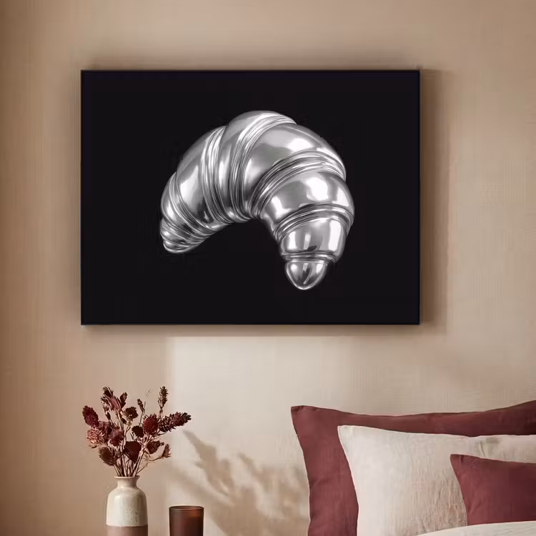 Art Frame - Croissant - Metaal - Zilver — 2