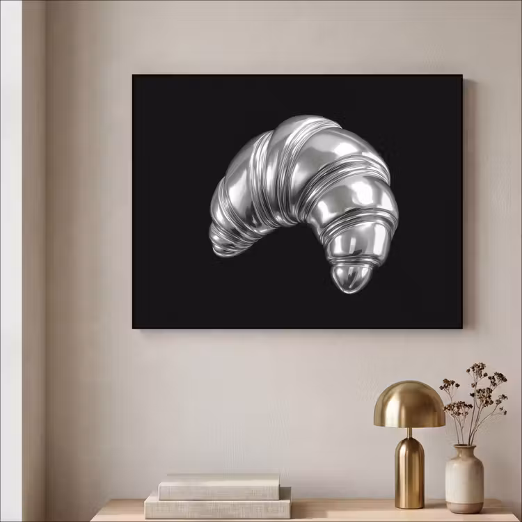 Art Frame - Croissant - Metaal - Zilver — 3
