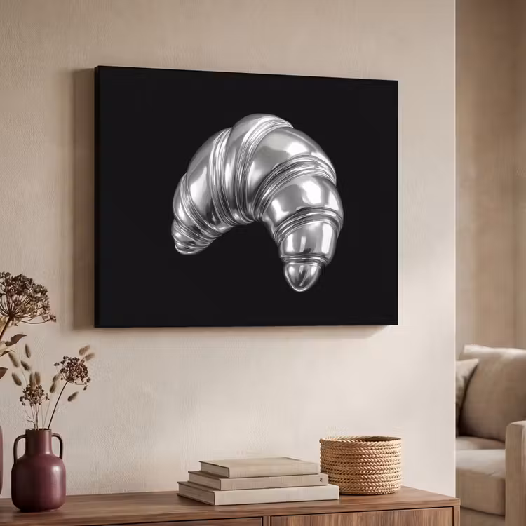 Art Frame - Croissant - Metaal - Zilver — 4