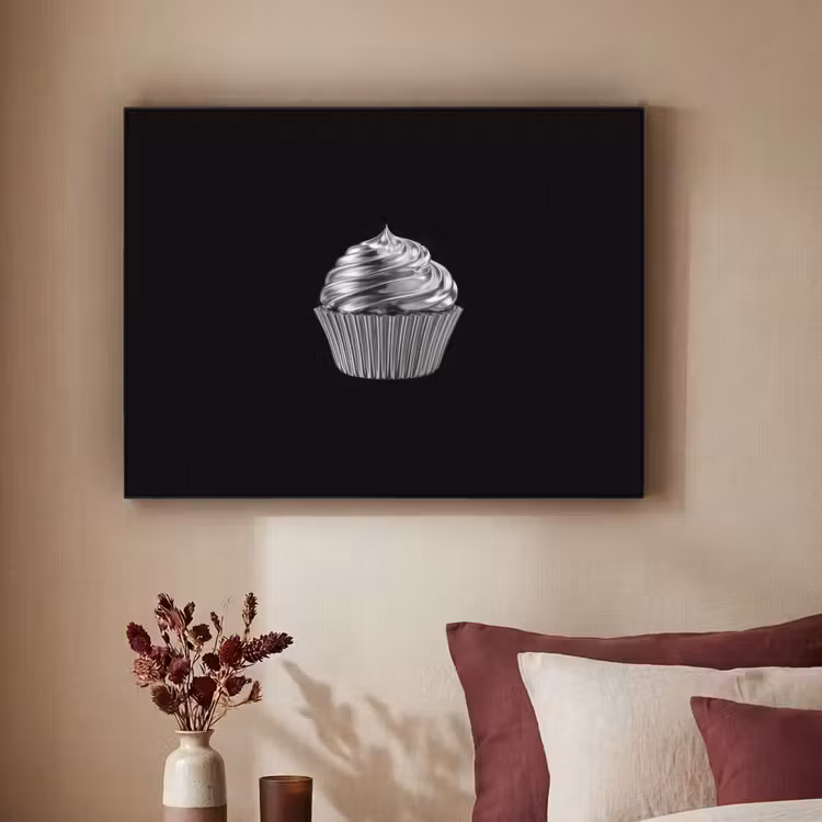 Art Frame - Cupcake - Luxueus - Zilver — 2