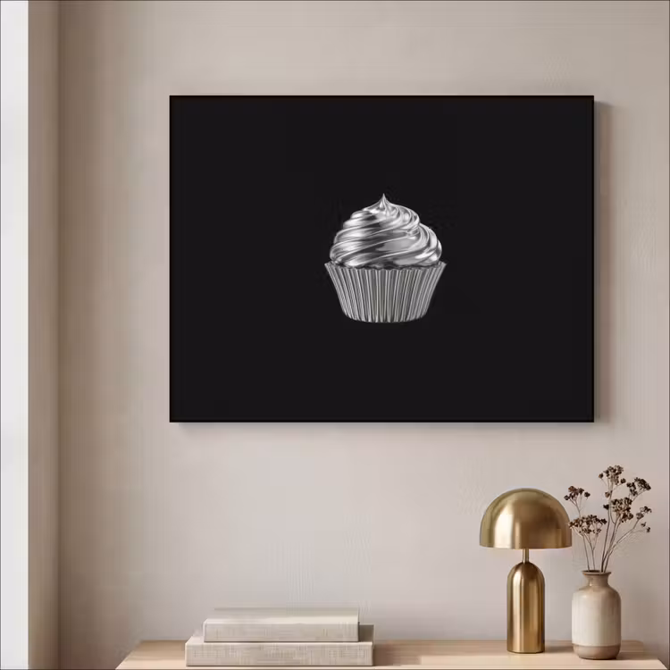 Art Frame - Cupcake - Luxueus - Zilver — 3
