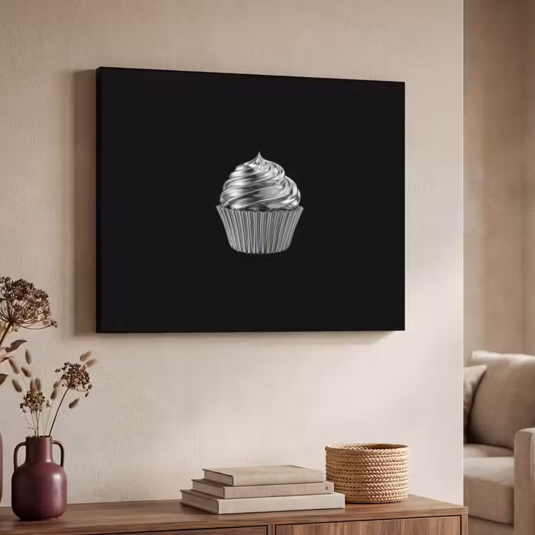Art Frame - Cupcake - Luxueus - Zilver — 4