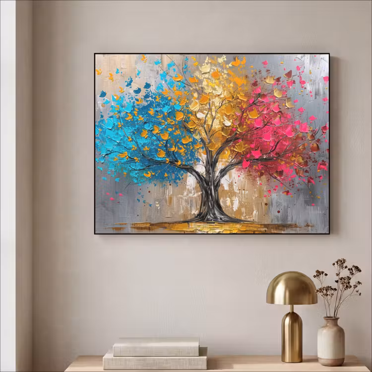 Art Frame - Boom - Kleurrijk - Grijs - Modern — 3