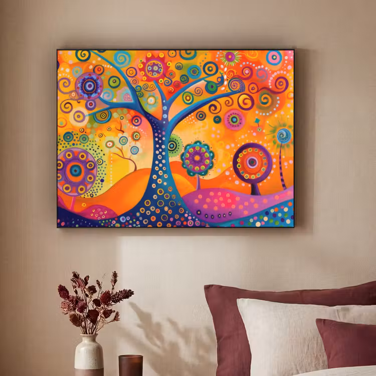 Art Frame - Boom - Levensboom - Abstract - Kleurrijk — 2
