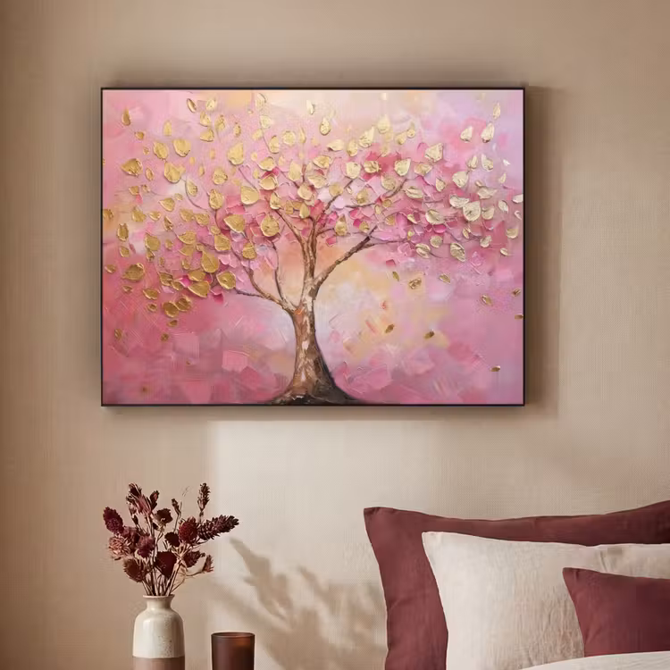 Art Frame - Boom - Roze - Goud - Modern — 2