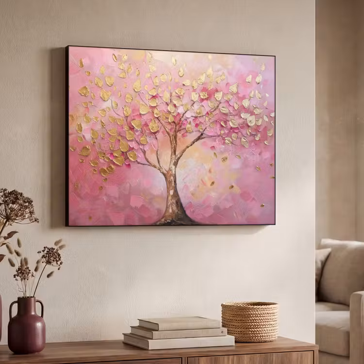 Art Frame - Boom - Roze - Goud - Modern — 4