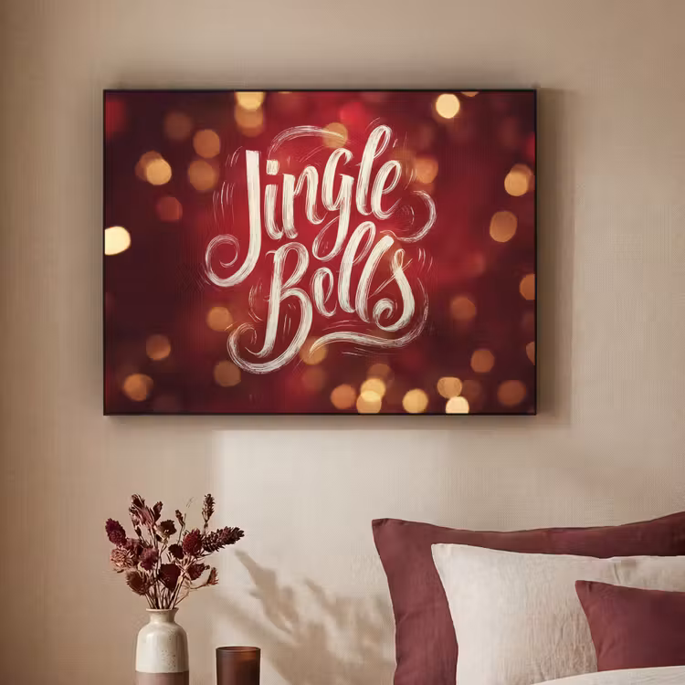 Art Frame - Jingle - Bells - Kerst - Rood — 2