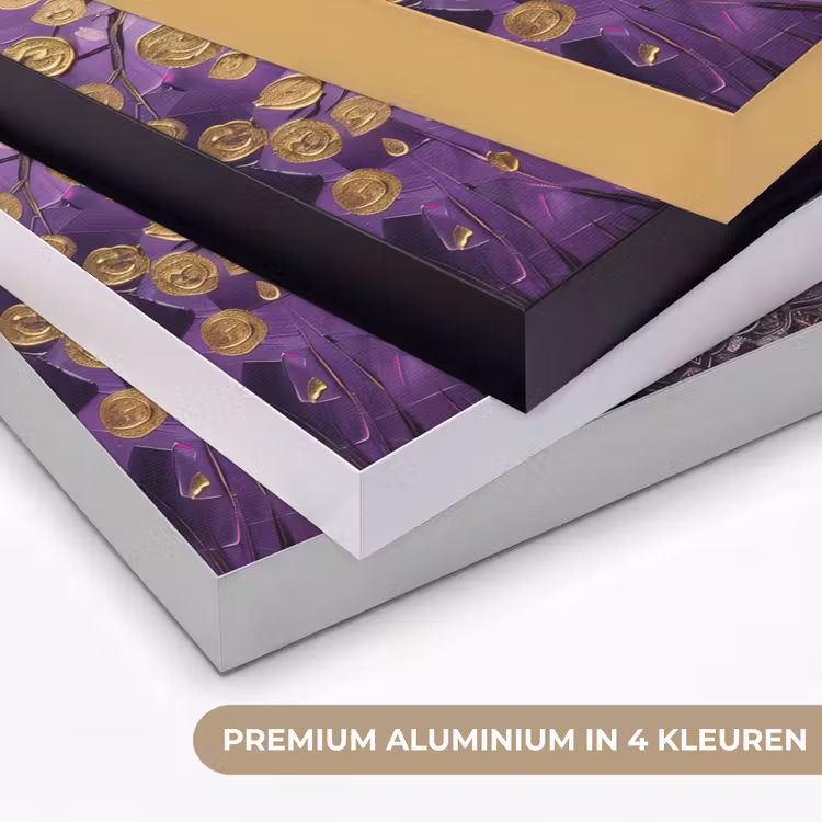 Art Frame - Levensboom - Boom - Paars - Goud - Modern — 5