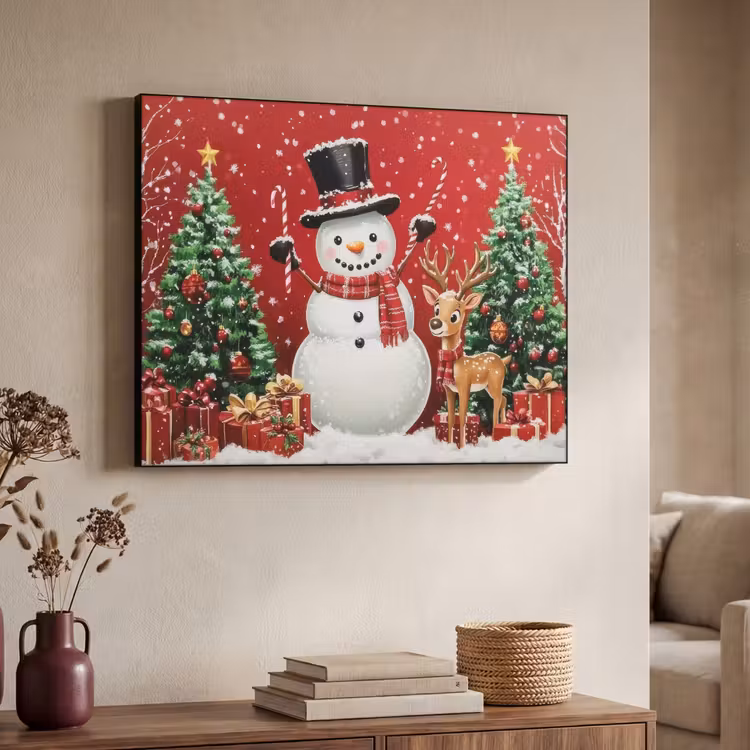 Art Frame - Feestvreugde - Winterbos - Kleurrijk — 4