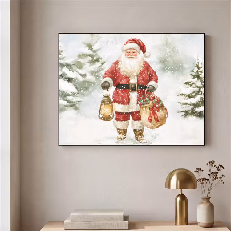 Art Frame - Kerstman- Winter - Sneeuw - Wit - Rood — 3
