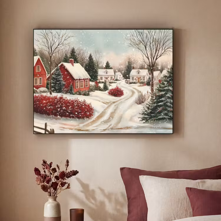 Art Frame - Kerstsfeer - Landelijk - Rood — 2