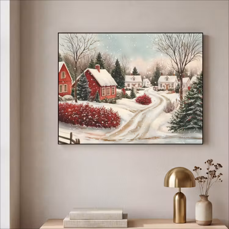 Art Frame - Kerstsfeer - Landelijk - Rood — 3