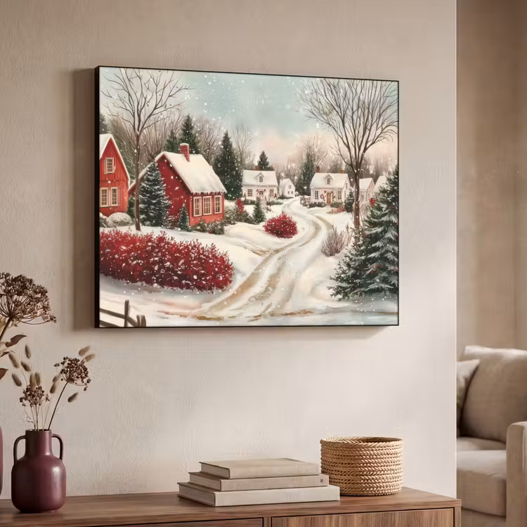 Art Frame - Kerstsfeer - Landelijk - Rood — 4
