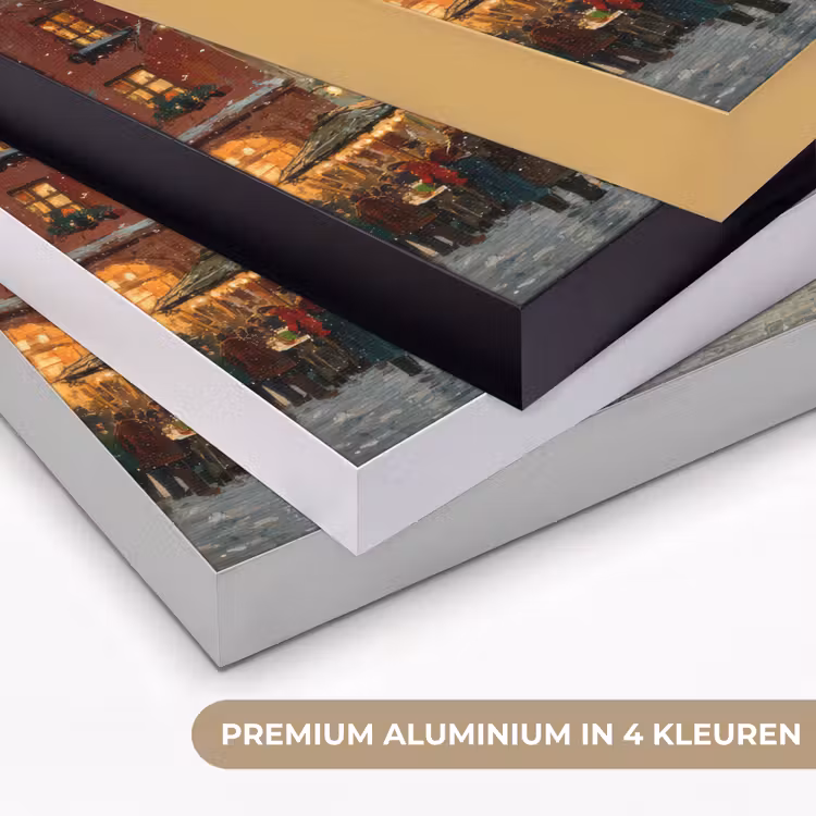 Art Frame - Kerstsfeer - Stadsplein - Kleurrijk — 5