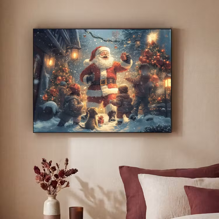 Art Frame - Kerstvreugde - Sneeuw - Kleurrijk — 2