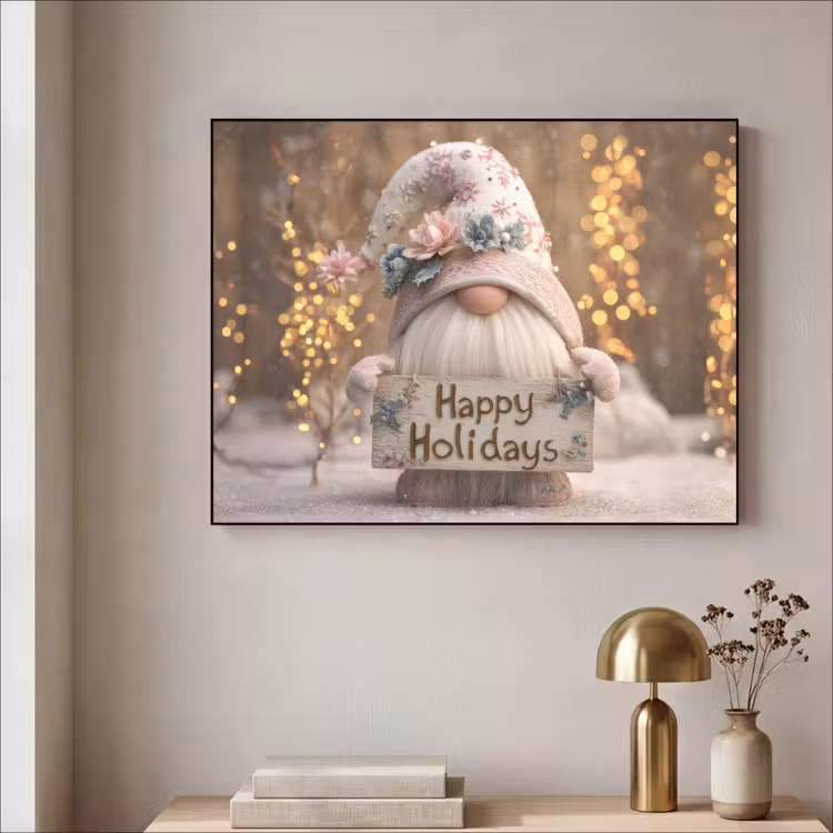 Art Frame - Kerst - Gnome - Bord - Kleurrijk — 3