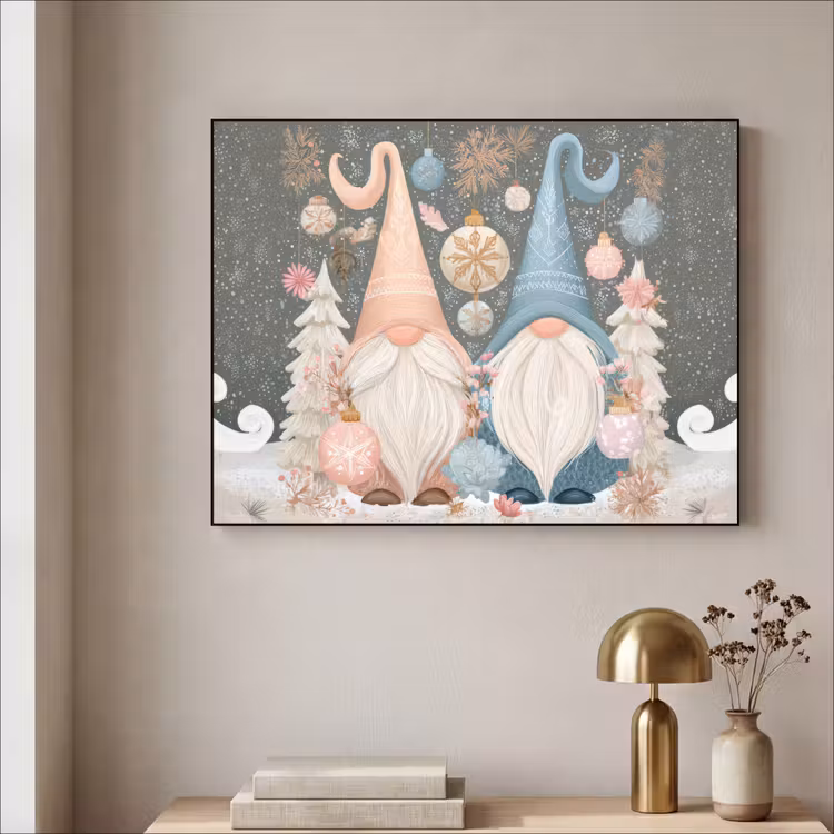 Art Frame - Kerst - Gnomen - Pastel — 3