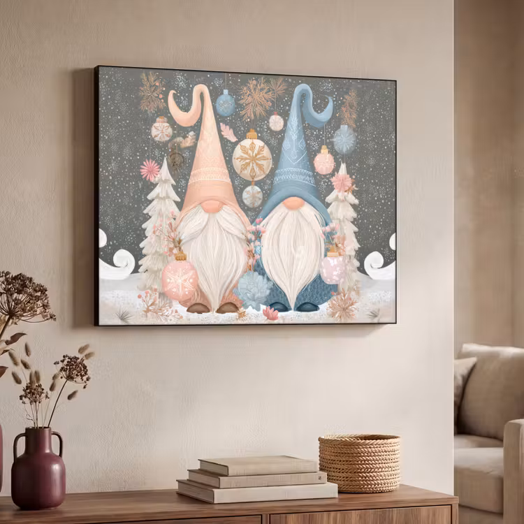 Art Frame - Kerst - Gnomen - Pastel — 4