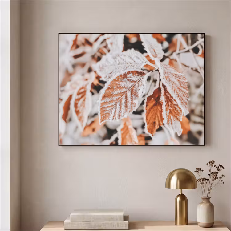 Art Frame - Bladeren - IJs - Winter - Natuur — 3